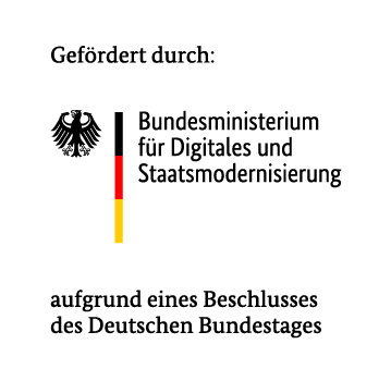 F&ouml;rderhinweis des Bundesministeriums f&uuml;r Digitales und Verkehr aufgrund eines Beschlusses des Deutschen Bundestages