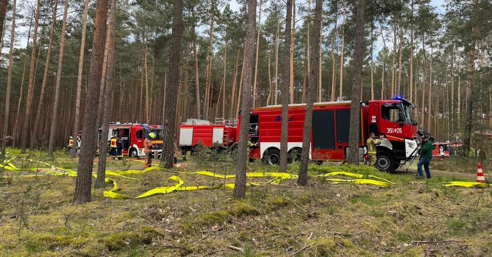 Katastrophenschutzeinheiten des Landkreises Oder-Spree und des Amtes Neuzelle trainieren erfolgreich Waldbrandbek&auml;mpfung
