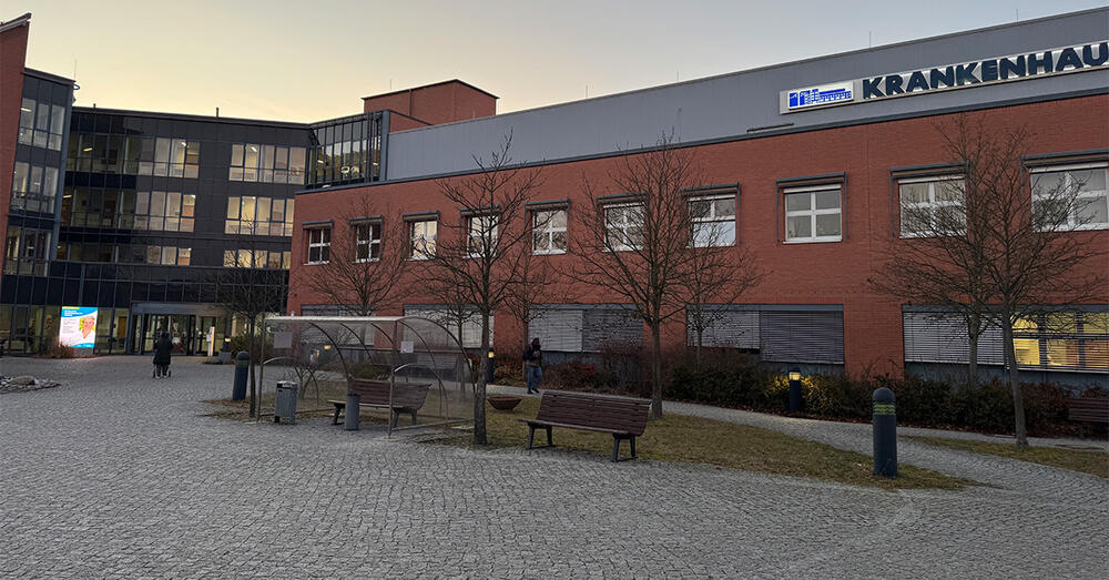 Au&szlig;enansicht des Oder-Spree Krankenhaus in Beeskow